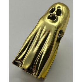   10173 Chrome Gold Minifig, Headgear Head Cover, Ghost Shroud with Open Mouth  Custom Chromed by BUBUL