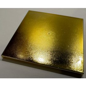   10202 Chrome Gold Tile 6 x 6 with Bottom Tubes Custom Chromed by BUBUL