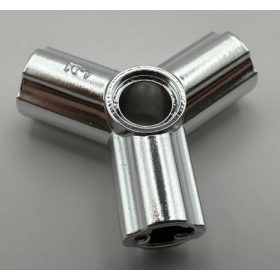   Chrome Silver Technic, Axle and Pin Connector Triple  10288 Custom Chromed by BUBUL