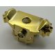 11098 | Chrome Gold Minifigure Armor Breastplate with Shoulder Pads, Front Stud and 2 Back Studs | Custom Chromed by BUBUL