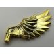 11100 | Chrome Gold Minifig, Wing Feathered | Custom Chromed by BUBUL