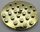 11213 | Chrome Gold Plate, Round 6 x 6 with Hole | Custom Chromed by BUBUL
