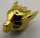 11233 Chrome Gold Minifig, Headgear Mask Wolf, Plain  Custom Chromed by BUBUL