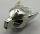 Chrome Silver Minifig, Headgear Mask Wolf, Plain  11233 Custom Chromed by BUBUL