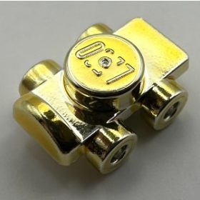   11253, 18747 | Chrome Gold Minifig, Footgear Roller Skate | Custom Chromed by BUBUL