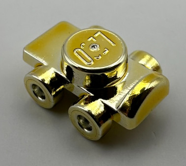 11253, 18747 | Chrome Gold Minifig, Footgear Roller Skate | Custom Chromed by BUBUL