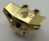 11260 | Chrome Gold Minifigure Armor Space with Square Shoulder Protection | Custom Chromed by BUBUL