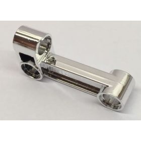   Chrome Silver Technic, Pin Connector Perpendicular 2 x 4 Bent  Part: 11455 or 29162 Custom Chromed by Bubul