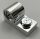 Chrome Silver Plate, Modified 1 x 2 with Pin Hole on Top  11458 Custom Chromed by BUBUL