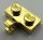 11476 Chrome Gold Plate, Modified 1 x 2 with Clip on Side (Horizontal Grip) 65458 Custom Chromed by Bubul