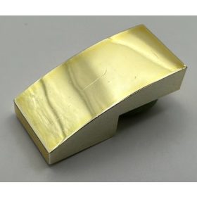   11477 | Chrome Gold Slope, Curved 2 x 1 No Studs | Custom Chromed by BUBUL