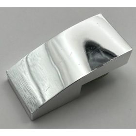  11477 | Chrome Silver Slope, Curved 2 x 1 No Studs | Custom Chromed by BUBUL