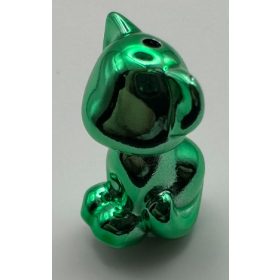   11602 | Chrome Green Cat, Friends / Elves, Sitting | Custom Chromed by BUBUL