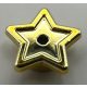 11609 Chrome Gold Plate, Round 1 x 1 with Star and Small Pin Hole or 3498  28619  Custom Chromed by Bubul