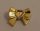 11618 | Chrome Gold Friends Accessories Hair Decoration, Bow with Heart, Long Ribbon and Pin | Custom Chromed by BUBUL