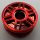 56902, 13971 | Chrome Red Wheel 18mm D. x 8mm with Fake Bolts and Deep Spokes with Inner Ring | Custom Chromed by BUBUL