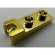 14418 Chrome GOLD Plate, Modified 1 x 2 with Small Towball Socket on End 14418 Custom Chromed by BUBUL