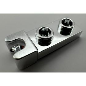   14418 Chrome Silver Plate, Modified 1 x 2 with Small Towball Socket on End 14418 Custom Chromed by BUBUL