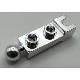   14419 | Plate, Modified 1 x 2 with Tow Ball and Small Tow Ball Socket on Ends | Custom Chromed by Bubul