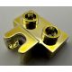14704 Chrome GOLD Plate, Modified 1 x 2 with Small Tow Ball Socket on Side  Custom Chromed by BUBUL