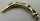 15064 | Chrome gold Appendage Bony Small with Bar End (Leg / Rib / Tail) | Custom Chromed by Bubul