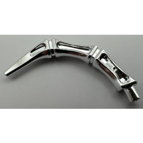   15064 | Chrome SilverAppendage Bony Small with Bar End (Leg / Rib / Tail) | Custom Chromed by Bubul