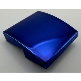   15068 Chrome BLUE Slope, Curved 2 x 2 No Studs Custom Chromed by BUBUL