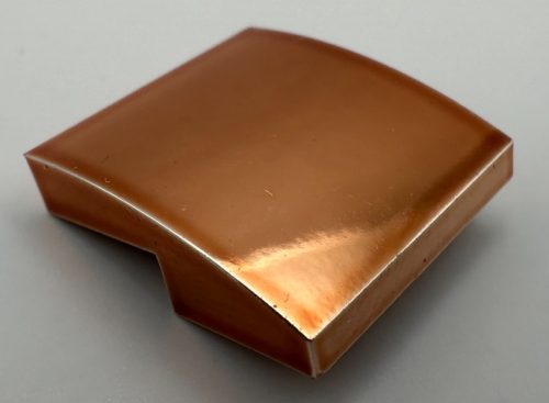 15068 Chrome CopperE Slope, Curved 2 x 2 No Studs Custom Chromed by BUBUL