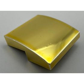   15068 Chrome GOLD Slope, Curved 2 x 2 No Studs Custom Chromed by BUBUL
