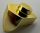 15070 Chrome Gold Plate, Modified 1 x 1 with Tooth Vertical Custom chromed by Bubul