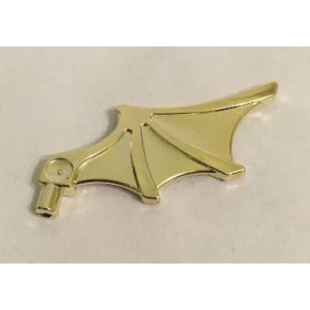  15082 | Chrome Gold Minifig, Wing Bat Style | Custom Chromed by BUBUL
