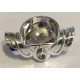 15086 | Chrome Silver Minifigure Armor Shoulder Pads with Neck Protection, Front Stud and 2 Back Studs | Custom Chromed by BUBUL
