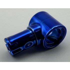   15100_Chrome_Blue Technic, Pin with Friction Ridges Lengthwise and Pin Hole  15100 Custom Chromed By BUBUL