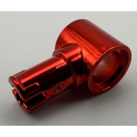   15100 Chrome RED Technic, Pin with Friction Ridges Lengthwise and Pin Hole  15100 Custom Chromed By BUBUL