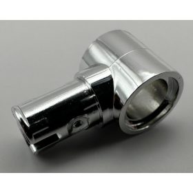   15100_Chrome Silver Technic, Pin with Friction Ridges Lengthwise and Pin Hole  15100 Custom Chromed By BUBUL