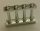 15332 | Chrome Silver Fence Spindled 1 x 4 x 2 with 4 Studs | Custom Chromed by Bubul
