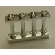 15332 | Chrome Silver Fence Spindled 1 x 4 x 2 with 4 Studs | Custom Chromed by Bubul