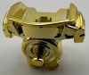 15339 | Chrome Gold Minifigure Armor Breastplate with Shoulder Pads and Front Stud | Custom Chromed by BUBUL