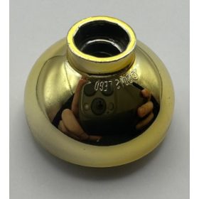   15395 | Chrome Gold Brick, Round 2 x 2 Dome Bottom | Custom Chromed By BUBUL