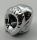 15541 Chrome Silver Minifigure, Headgear Hood Fur-lined, Short, Narrow Facial Opening Custom Chromed by BUBUL