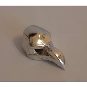   16659 | Chrome Silver Minifigure, Headgear Mask Bird (Vulture) | Custom Chromed by BUBUL