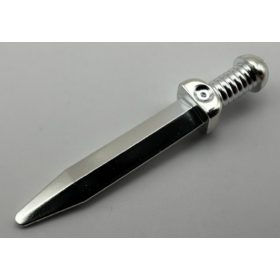   18034 Chrome Silver Minifigure, Weapon Sword, Roman Gladius with Thick Crossguard or 95673 Custom Chromed by BUBUL