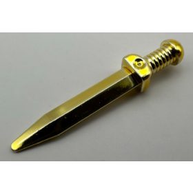   18034 Chrome Goldr Minifigure, Weapon Sword, Roman Gladius with Thick Crossguard or 95673 Custom Chromed by BUBUL