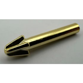   18041 Chrome Gold Minifig, Weapon Harpoon, Smooth Shaft  18041 or 57467a Custom Chromed by BUBUL
