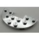 18646 | Plate, Round Half 3 x 6 with 1 x 2 Cutout | Custom Chromed by Bubul