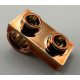 18677 Chrome Copper Plate, Modified 1 x 2 with Pin Hole on Bottom or 28809 Custom Chromed by BUBUL