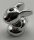 18852, 98387 | Chrome Silver Bunny / Rabbit, Friends, Baby, Sitting | Custom Chromed by BUBUL
