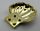 18970 | Chrome Gold Clam / Scallop Shell with 4 Studs | Custom Chromed by Bubul