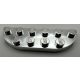 18980 Chrome Silver  Plate, Round Corner 2 x 6 Double  Custom Chromed by BUBUL