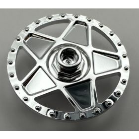   19215 Chrome Silver Wheel Cover 5 Spoke Thick with Edge Bolts - for Wheel 56145  Custom Chromed by Bubul